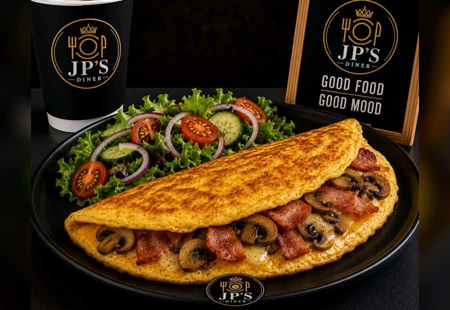 Omelettes menu category
