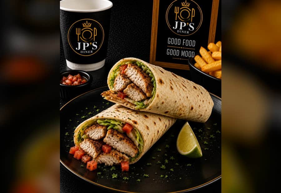 Salt and Pepper Chicken Wrap