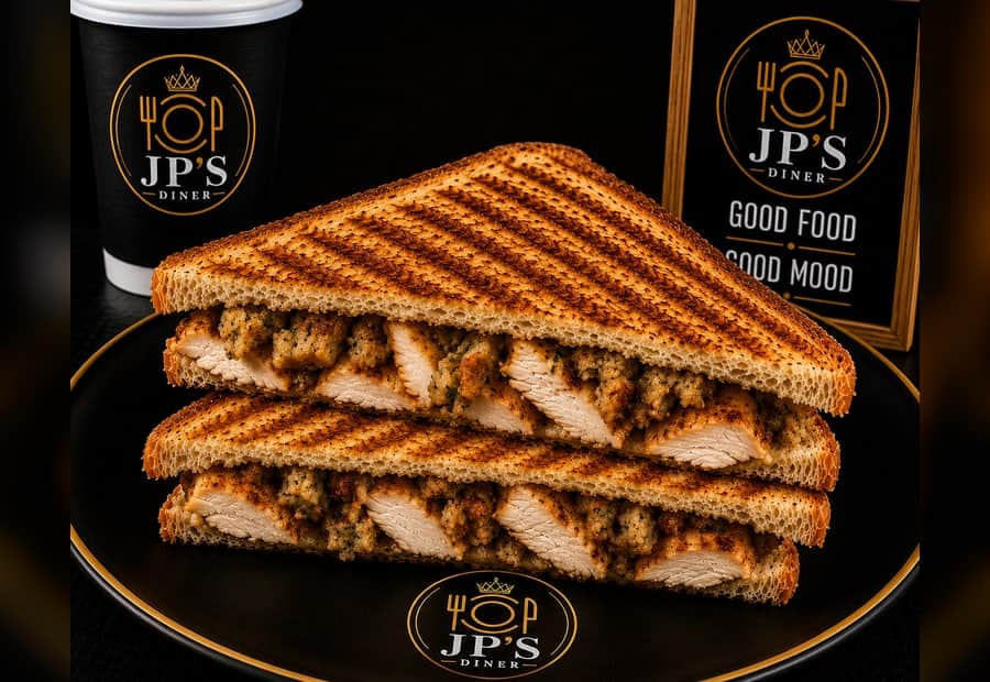 Chicken and Stuffing Toastie or Panini